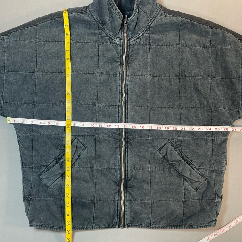 EXCELLENT Free People Black Dolman Quilted Bomber Jacket - Picture 15 of 16